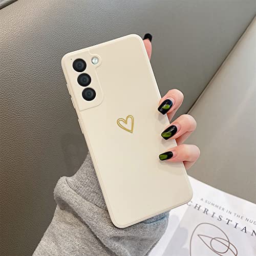 Emlivi Kompatibel mit Samsung Galaxy A71 Handyhülle Mädchen Hülle Gold Liebesherz Weich Silikon TPU Bumper Cover Süßes Gold Love Slim Stoßfest Schutzhülle für Samsung A71 Case, Weiß Emlivi Kompatibel mit Samsung Galaxy A71 Handyhülle Mädchen Hülle Gold Liebesherz Weich Silikon TPU Bumper Cover Süßes Gold Love Slim Stoßfest Schutzhülle für Samsung A71 Case, Weiß von Emlivi