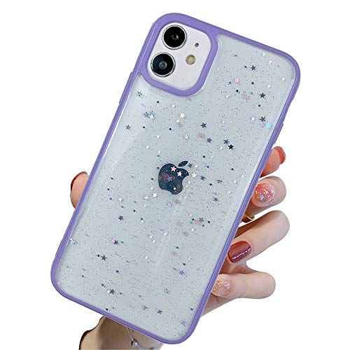 Emlivi hülle kompatibel mit iPhone Xr Silikon HandyHülle, Süßes Star Bling Motiv Transparent Weich TPU Schutzhülle Funkeln Klar Design Liquid Ultra Dünn Case Cover für iPhone Xr, Lila Star Emlivi hülle kompatibel mit iPhone Xr Silikon HandyHülle, Süßes Star Bling Motiv Transparent Weich TPU Schutzhülle Funkeln Klar Design Liquid Ultra Dünn Case Cover für iPhone Xr, Lila Star von Emlivi