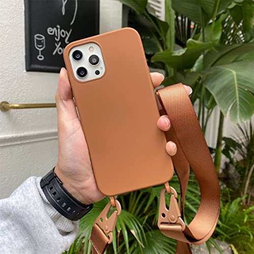 Emlivi iPhone 13 Mini Handykette Hülle,iPhone 13 Mini Necklace Handyhülle Nylon Schultergurt Silikon TPU Cover mit Kordel zum Umhängen Schutzhülle mit Stylische Band Case für iPhone 13 Mini, Braun Emlivi iPhone 13 Mini Handykette Hülle,iPhone 13 Mini Necklace Handyhülle Nylon Schultergurt Silikon TPU Cover mit Kordel zum Umhängen Schutzhülle mit Stylische Band Case für iPhone 13 Mini, Braun von Emlivi