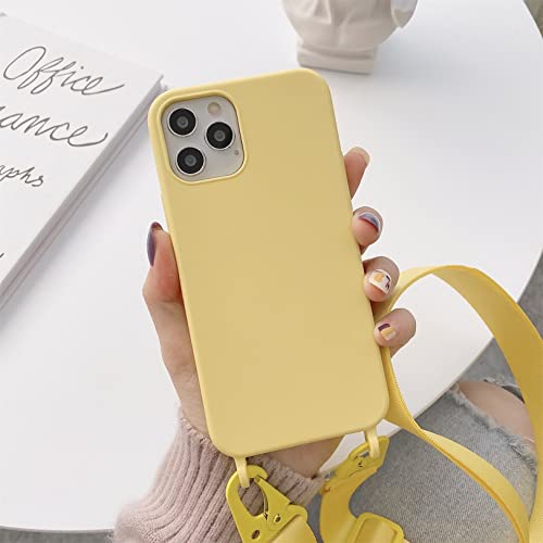 Emlivi iPhone 14 Pro Handykette Hülle,iPhone 14 Pro Necklace Handyhülle Nylon Schultergurt Silikon TPU Cover mit Kordel zum Umhängen Schutzhülle mit Stylische Band Case für iPhone 14 Pro, Gelb Emlivi iPhone 14 Pro Handykette Hülle,iPhone 14 Pro Necklace Handyhülle Nylon Schultergurt Silikon TPU Cover mit Kordel zum Umhängen Schutzhülle mit Stylische Band Case für iPhone 14 Pro, Gelb von Emlivi