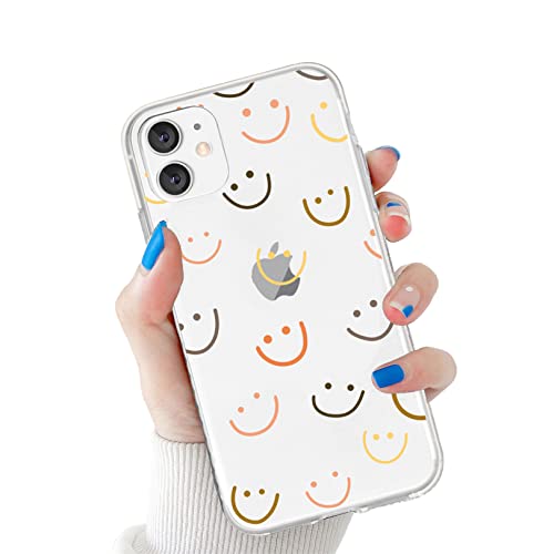 Emlivi kompatibel mit iPhone 12 Mini Hülle für Transparent Glitzer Smiley Muster für Frauen Mädchen Mode Weiche Langlebige Schlanke TPU Hüllen für iPhone 12 Mini Case Cover, Farbe Smiley Emlivi kompatibel mit iPhone 12 Mini Hülle für Transparent Glitzer Smiley Muster für Frauen Mädchen Mode Weiche Langlebige Schlanke TPU Hüllen für iPhone 12 Mini Case Cover, Farbe Smiley von Emlivi