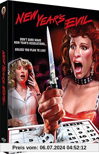 New Year‘s Evil - Mediabook - Cover C - 2-Disc Limited Collector‘s Edition Nr. 67 - Limitiert auf 333 Stück (Blu-ray+DVD) von Emmet Alston