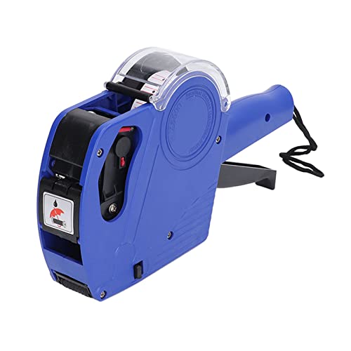 8-stelliges Preisschild-Werkzeug, kompakte Größe, einfache Bedienung, manuelle Etikettiermaschine für Lager für Bekleidungsgeschäfte(Blau) von Emoshayoga