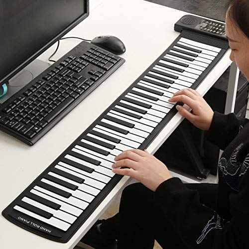 Keyboard Piano 61 Tasten Musik Keyboard E-Piano für Unterhaltung zu Hause als Geschenk von Emoshayoga