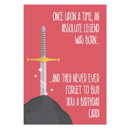 Emotional Rescue Sorted, Geburtstagskarte, Once Upon a Time, An Absolute Legend Was Born... Geburtstagskarte, Lustige Geburtstagskarte für Sie von Emotional Rescue