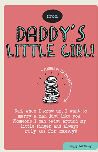 Grußkarte"Little Girl, Daddy From Daughter", 159 x 235 mm von Emotional Rescue