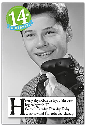 Xbox Grußkarte zum 14. Geburtstag, 159 x 235 mm von Emotional Rescue