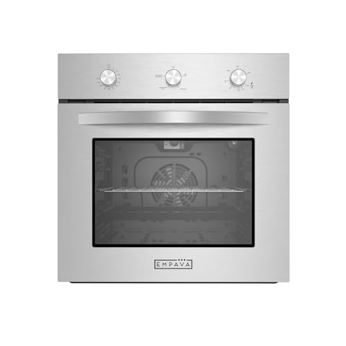 Empava Einbaubackofen, Backofen Autark 72L,Dampfbackofen, Oven 2800W, Einbaubackofen Ohne Kochfeld, Einbauherd, Backofen mit Dampffunktion, Einbau Backofen, Backrohr, Einbauherd Autark mit 9 Kochmodi von Empava