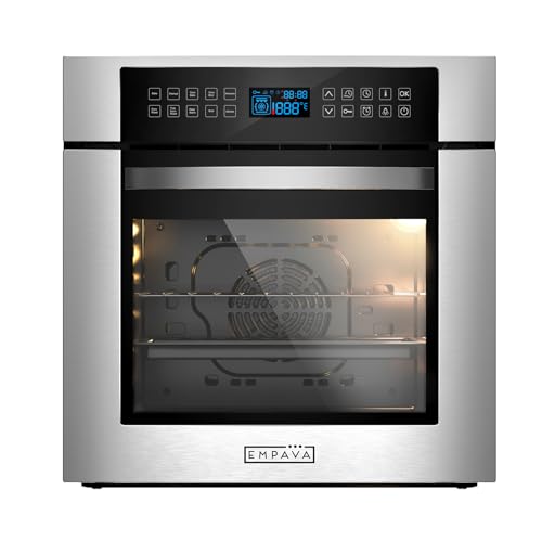 Empava Einbaubackofen, Backofen Autark 72L,Dampfbackofen, Oven 3100W, Einbaubackofen Ohne Kochfeld, Einbauherd, Backofen mit Dampffunktion, Einbau Backofen, Backrohr, Einbauherd Autark Touch Steuerung von Empava
