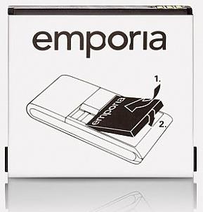 Emporia 1020mAh Li-Ion - Lithium-Ion - Navigator/Tragbarer mobiler Computer/Mobiltelefon - Schwarz - Emporia Glam (AK_V34) von Emporia