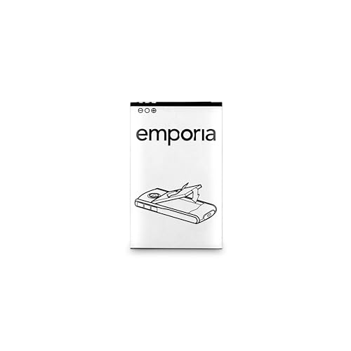 Emporia Ersatzakku, Kompatibel mit EmporiaACTIVE, Euphoria und Euphoria-LTE, Zuverlässig, Sicher, Langlebig, 1.200mAh, Weiß von Emporia