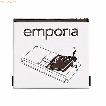 Emporia Akku für Emporia AK-F220 Li-Ion 3,7 Volt 1000 mAh schwarz von Emporia