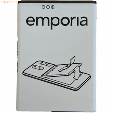 Emporia Akku für Emporia AK-S3m-BC Li-Ion 3,7 Volt 2500 mAh schwarz von Emporia