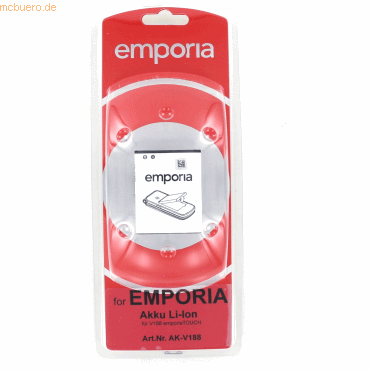 Emporia Akku für Emporia AK-V188 Li-Ion Volt mAh weiß von Emporia