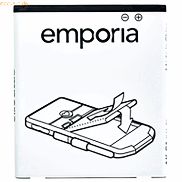 Emporia Akku für Emporia SMART 2 Li-Ion 3,8 Volt 2400 mAh weiß von Emporia