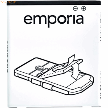 Emporia Akku für Emporia Smart.3 Li-Ion 3,8 Volt 2500 mAh schwarz Emporia Akku für Emporia Smart.3 Li-Ion 3,8 Volt 2500 mAh schwarz von Emporia