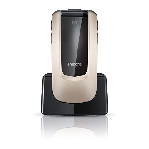 Emporia Comfort Champagner 6,1 cm einfach zu bedienende Clamshell 2G – offizielle Version in Großbritannien und Irland von Emporia