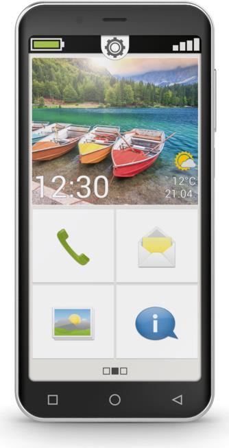 Emporia SMART.5mini 12,6 cm (4.95) Single SIM Android 13 4G USB Typ-C 4 GB 64 GB 2500 mAh Schwarz (E5m_001) von Emporia