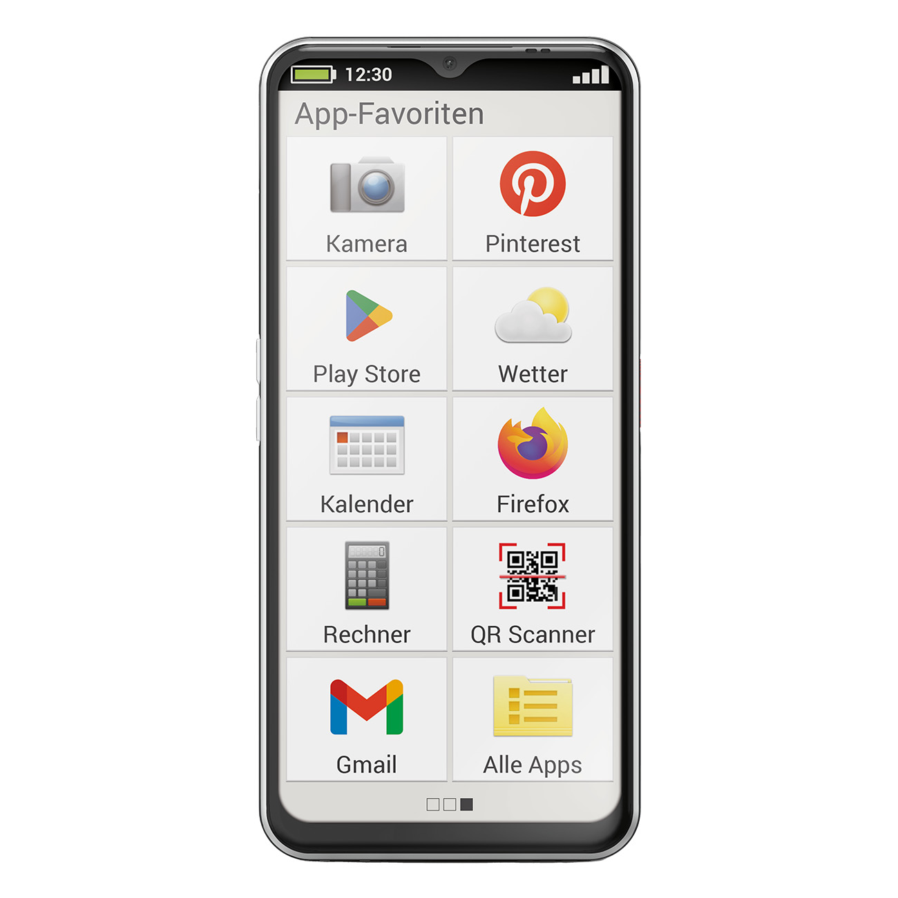 Emporia Smart.6 Schwarz | 5G Mobiltelefon | Seniorentelefon | 6,58 Zoll Touchdisplay | Android 13 |  Akkukapazit?t 4.900 mAh | WiFi, NFC, GPS, BT | 6/128GB Speicher von Emporia