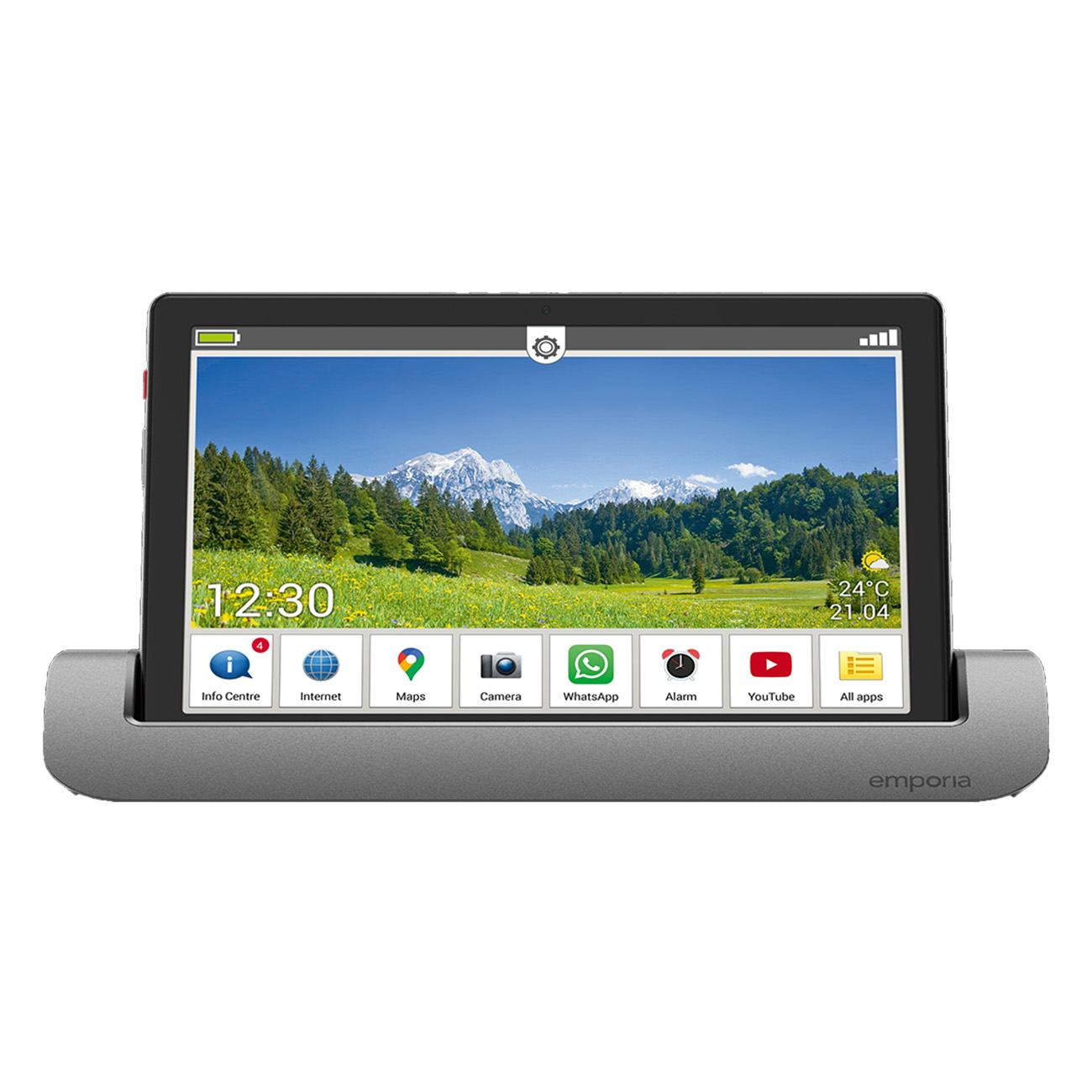 Emporia TAB1 Bundle | 25,6 cm (10.1 Zoll) | Seniorentablet | 1200 x 1920 Pixel | 32 GB | Android 11 | Schwarz von Emporia
