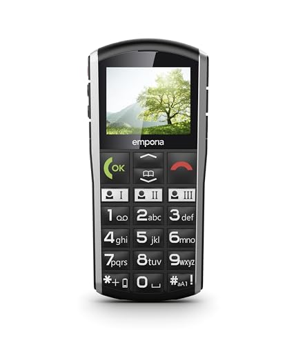 Emporia emporiaSIMPLYCITY-LTE, Tastenhandy ohne Vertrag, Mobiltelefon mit Notruftaste, Extra große Tasten, Ideal für Senioren, Leichte Bedienung, Schwarz Emporia emporiaSIMPLYCITY-LTE, Tastenhandy ohne Vertrag, Mobiltelefon mit Notruftaste, Extra große Tasten, Ideal für Senioren, Leichte Bedienung, Schwarz von Emporia