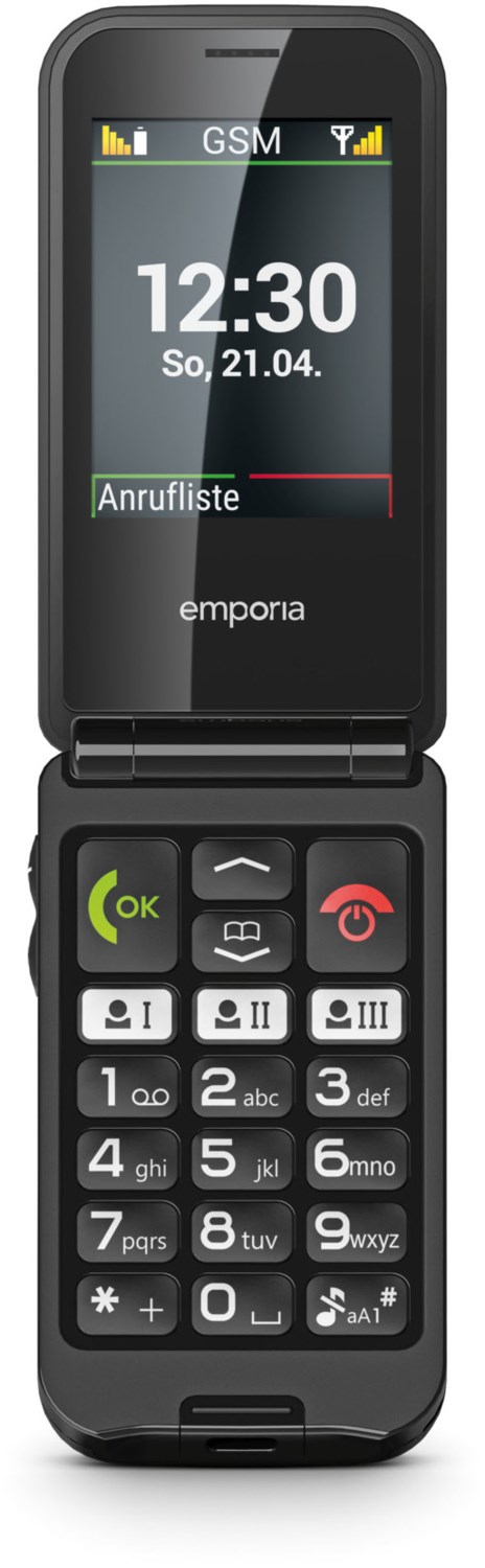 TALKglam Seniorenhandy schwarz von Emporia