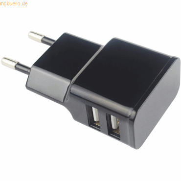 emporia 3er-Pack AXXTRA 2.4 Amp Dual USB Wall Charger (Black) von Emporia