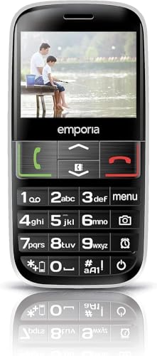 emporiaEUPHORIA | Seniorenhandy | Tastenhandy ohne Vertrag | Mobiltelefon mit Notruftaste | 2,3-Zoll-Display | Schwarz von Emporia