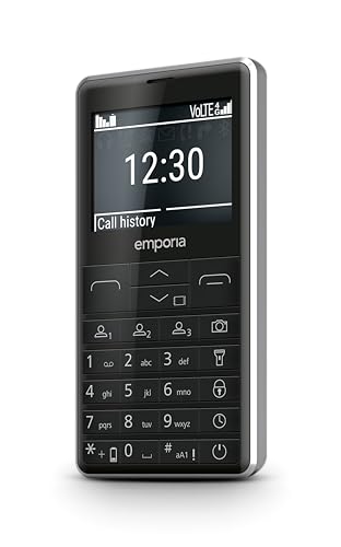 emporiaPRIME-LTE, Seniorenhandy 4G, Tastenhandy ohne Vertrag, 2,31-Zoll-Display, Schwarz von Emporia