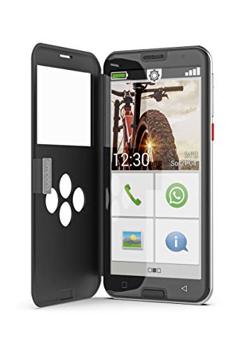 emporiaSMART.5 | Seniorenhandy 4G VoLTE | Senioren Smartphone ohne Vertrag | Mobiltelefon mit Notruftaste | 5,5-Zoll-Display | Android 10 | 13 MP Kamera | Schwarz emporiaSMART.5 | Seniorenhandy 4G VoLTE | Senioren Smartphone ohne Vertrag | Mobiltelefon mit Notruftaste | 5,5-Zoll-Display | Android 10 | 13 MP Kamera | Schwarz von Emporia