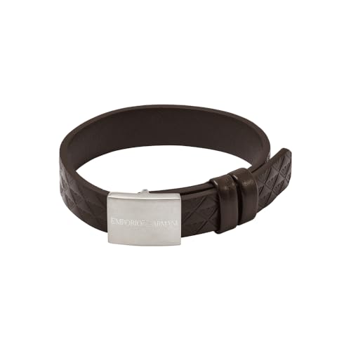 Emporio Armani Bracelet en Cuir argenté Pour Homme, EGS3135040, Taille Unique, Cuir, pas UNE Pierre précieuse, Taille Unique, Cuir, Pas de gemme Emporio Armani Bracelet en Cuir argenté Pour Homme, EGS3135040, Taille Unique, Cuir, pas UNE Pierre précieuse, Taille Unique, Cuir, Pas de gemme von Emporio Armani