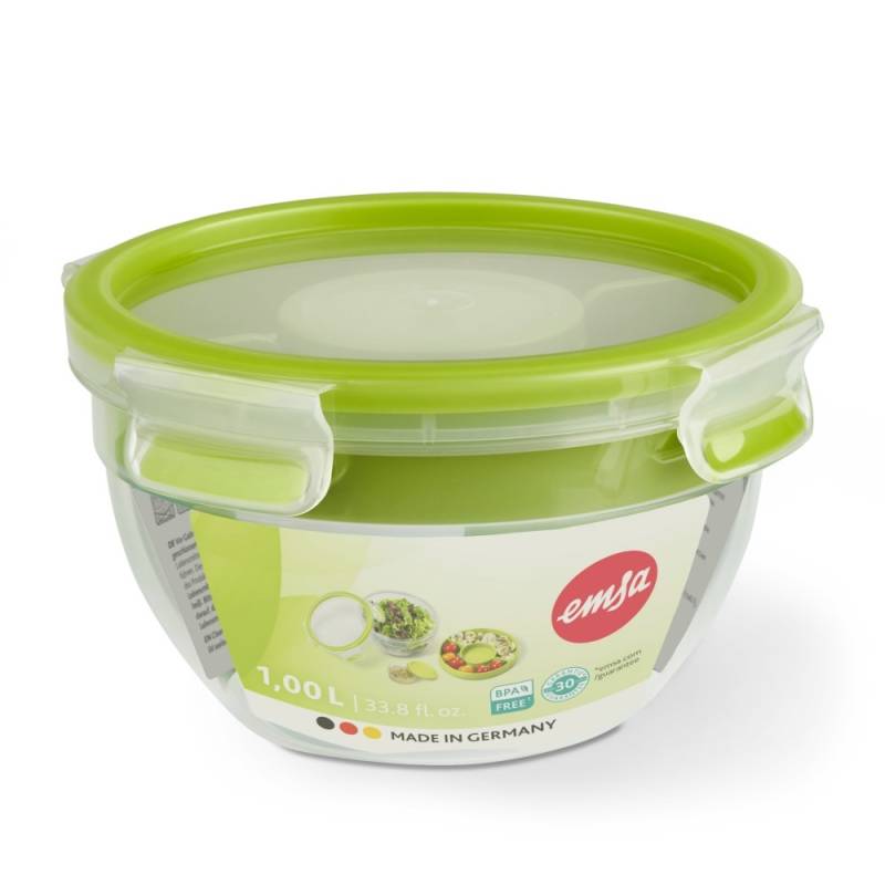 Emsa Salatbox CLIP GO ru. 1,0l 518097 von Emsa