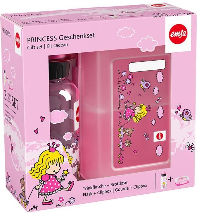 Emsa Trinkflasche+Brotdose KIDS SET PRINCESS 518137 von Emsa
