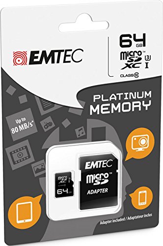 EMTEC MICROSDXC KARTE 64GB CL10 PLATINUM von Emtec