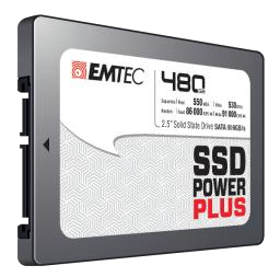 EMTEC SSD Power Plus - SSD - 480GB - intern - 2.5 (6,4 cm) - SATA 6Gb/s (ECSSD480GX150) von Emtec