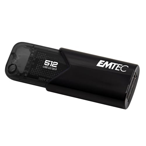 Emtec B110 Click Easy 3.2 512GB USB Type-A 3.2 Gen 2 (3.1 Gen 2) schwarz von Emtec