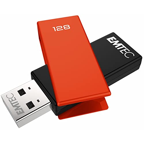 Emtec C350 128GB USB-Stick USB 2.0, Schwarz, Orange Emtec C350 128GB USB-Stick USB 2.0, Schwarz, Orange von Emtec
