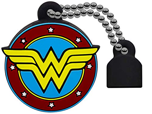 Emtec ECMMD16GDCC03 USB-Stick 2.0 Lizenzserie DC Comics Collection 16 GB Wonder Woman Material weichem Gummi, 16gb/Wonderwoman, NA von Emtec
