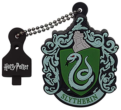 Emtec ECMMD16GHPC02 USB-Stick, 2.0, Lizenzserie, Harry Potter, 16 GB, Slytherin, weiches Gummimaterial, rot von Emtec