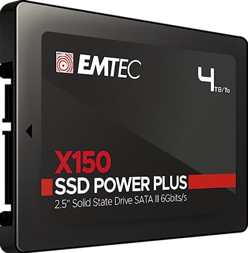 Emtec ECSSD4TX150 interne SSD 2,5 Zoll – interne SSD – SATA X150 Power Plus 3D NAND 4TB Emtec ECSSD4TX150 interne SSD 2,5 Zoll – interne SSD – SATA X150 Power Plus 3D NAND 4TB von Emtec