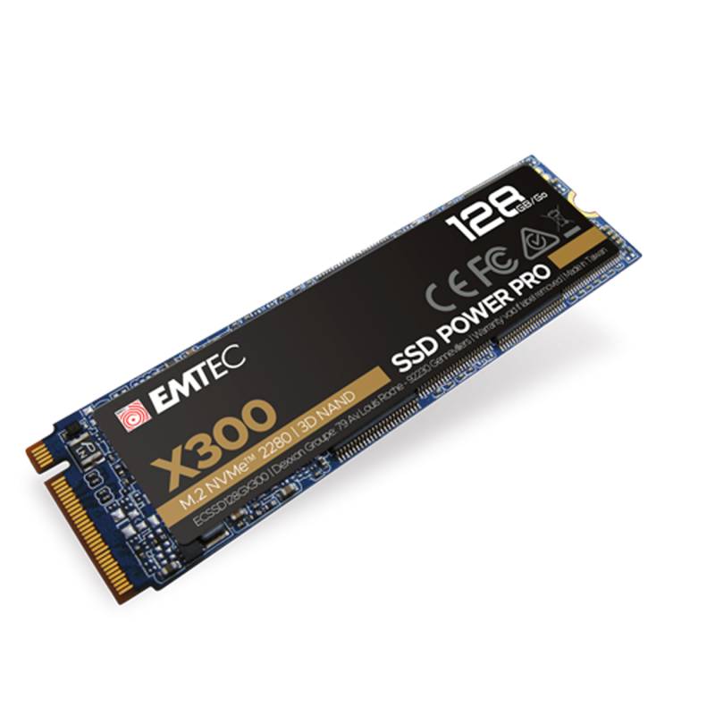 Emtec SSD M.2 NVMe PCIe 3.0 X300 128GB Intern retail von Emtec