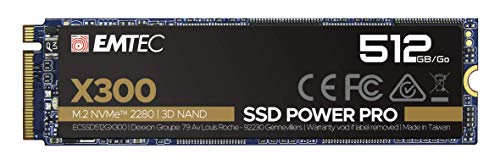 Emtec X300 M.2 SSD Power Pro 512 GB, M.2 2280, NVMe PCIe Gen 3.0 x4 von Emtec