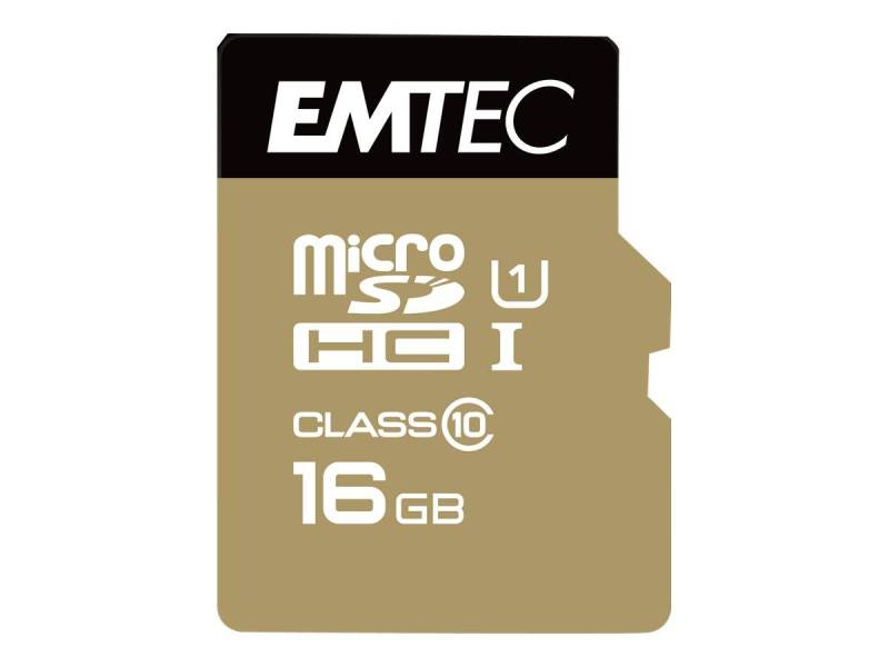 Emtec mSD 16GB UHS-I U1 EliteGold + Adapter von Emtec