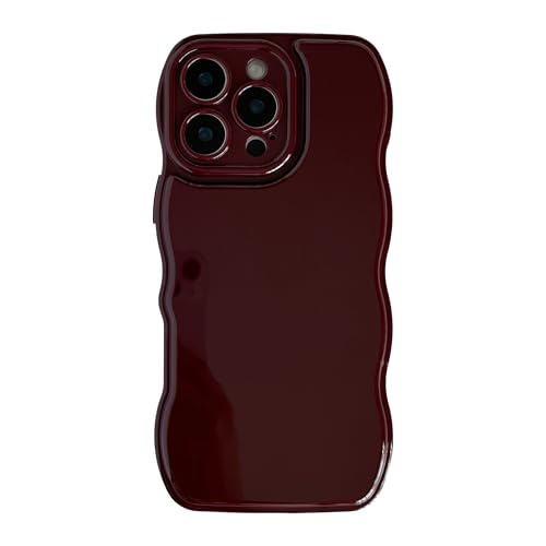 Emylisa Schutzhülle für iPhone 12 Pro Max, Wellenrahmen, weich, Weinrot Emylisa Schutzhülle für iPhone 12 Pro Max, Wellenrahmen, weich, Weinrot von Emylisa
