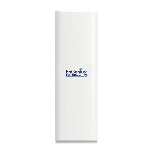 EnGenius ENH500-AX 5GHz Wi-Fi 6 (802.11ax) 2x2 Outdoor Wireless Bridge, bis zu 1.200 Mbps, hohe 26 dBm Sendeleistung, IP55-bewertetes wetterfestes und staubdichtes Gehäuse von EnGenius