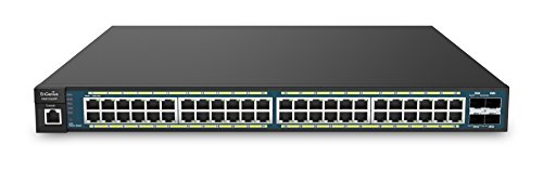EnGenius EWS7952FP ​48-Port Gigabit PoE+ L2 Controller und Switch, PoE PSE 740W - schwarz von EnGenius