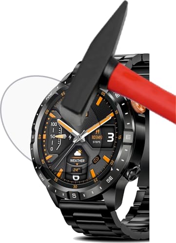 EnWi| 2x für DEKELIFE W.a.t.ch Herren AK75 1,43 Zoll - Extrem harte 9H Schutzfolie KLAR transparent von EnWi