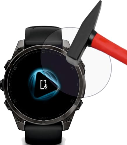 EnWi| 2x für Garmin fenix 8 51 mm - Extrem harte 9H Schutzfolie KLAR transparent von EnWi