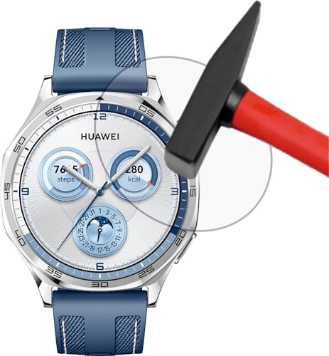 EnWi| 2x für Huawei Watch GT 5 Pro 46 mm - Extrem harte 9H Schutzfolie KLAR transparent EnWi| 2x für Huawei Watch GT 5 Pro 46 mm - Extrem harte 9H Schutzfolie KLAR transparent von EnWi