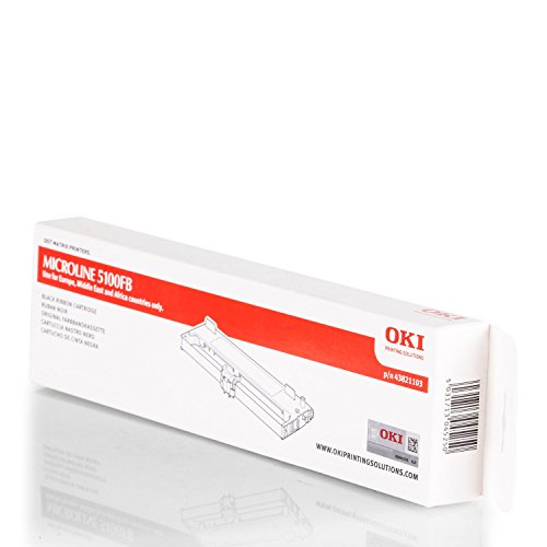OKI 43821103 Nylonband schwarz, Inhalt 2.000.000 Zeichen für Microline 5100 FB/ML 5100 FB OKI 43821103 Nylonband schwarz, Inhalt 2.000.000 Zeichen für Microline 5100 FB/ML 5100 FB von Enboya